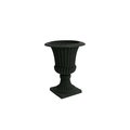 Algreen 16.25 in. Dia. x 21.25 in. Acerra Planter & Urn Planter - Black Stucco 42341